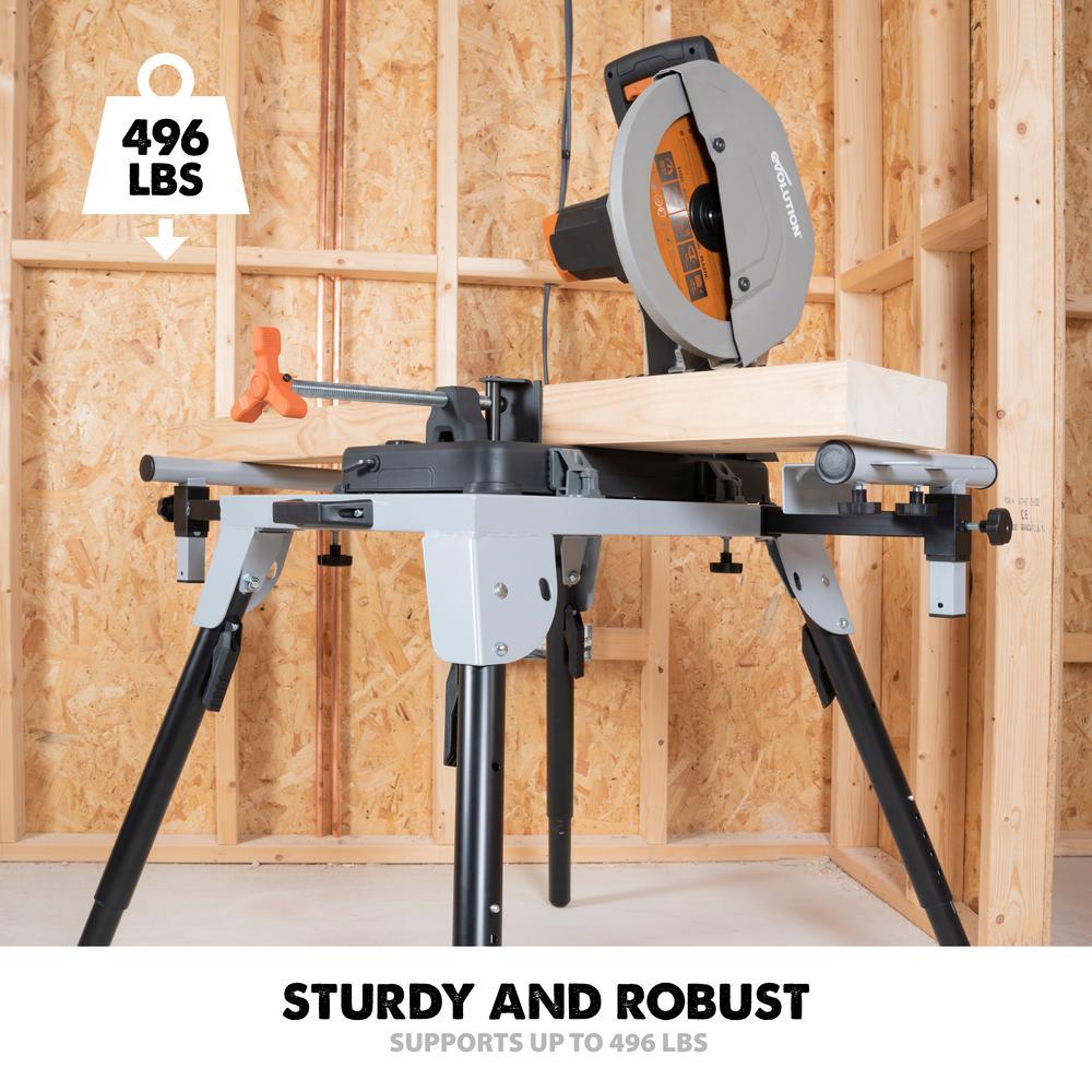 32-3/32 in. x 23-5/8 in. Universal Heavy-Duty Stationary Chop Saw Stand - Super Arbor