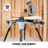 32-3/32 in. x 23-5/8 in. Universal Heavy-Duty Stationary Chop Saw Stand - Super Arbor
