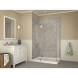 Vail 36 in. x 48 in. Double Threshold Shower Base in White - Super Arbor