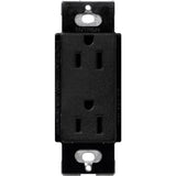 Claro 15 Amp Duplex Outlet, White - Super Arbor