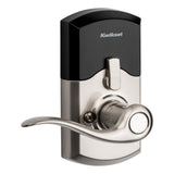 917 SmartCode Satin Nickel Electronic Single-Cylinder Tustin Door Lever Featuring SmartKey Security - Super Arbor