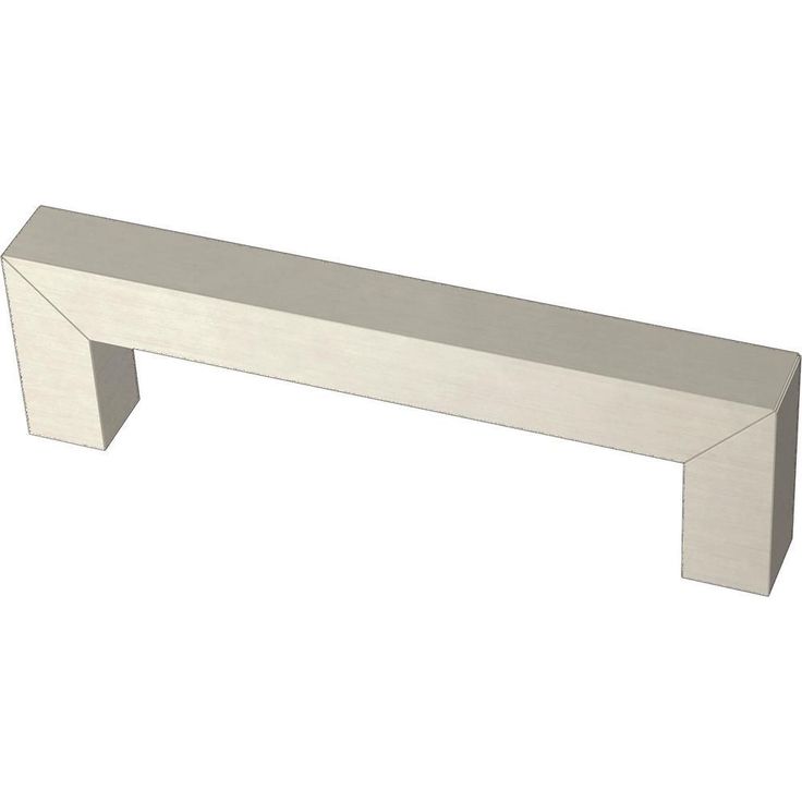 Modern Square Bar Pull 3-3/4 in. (96 mm) Stainless Steel Drawer Pull
