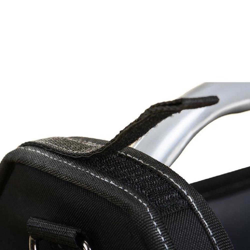 19 in. Open Tote Tool Bag with Rotating Handle in Black and Blue - Super Arbor