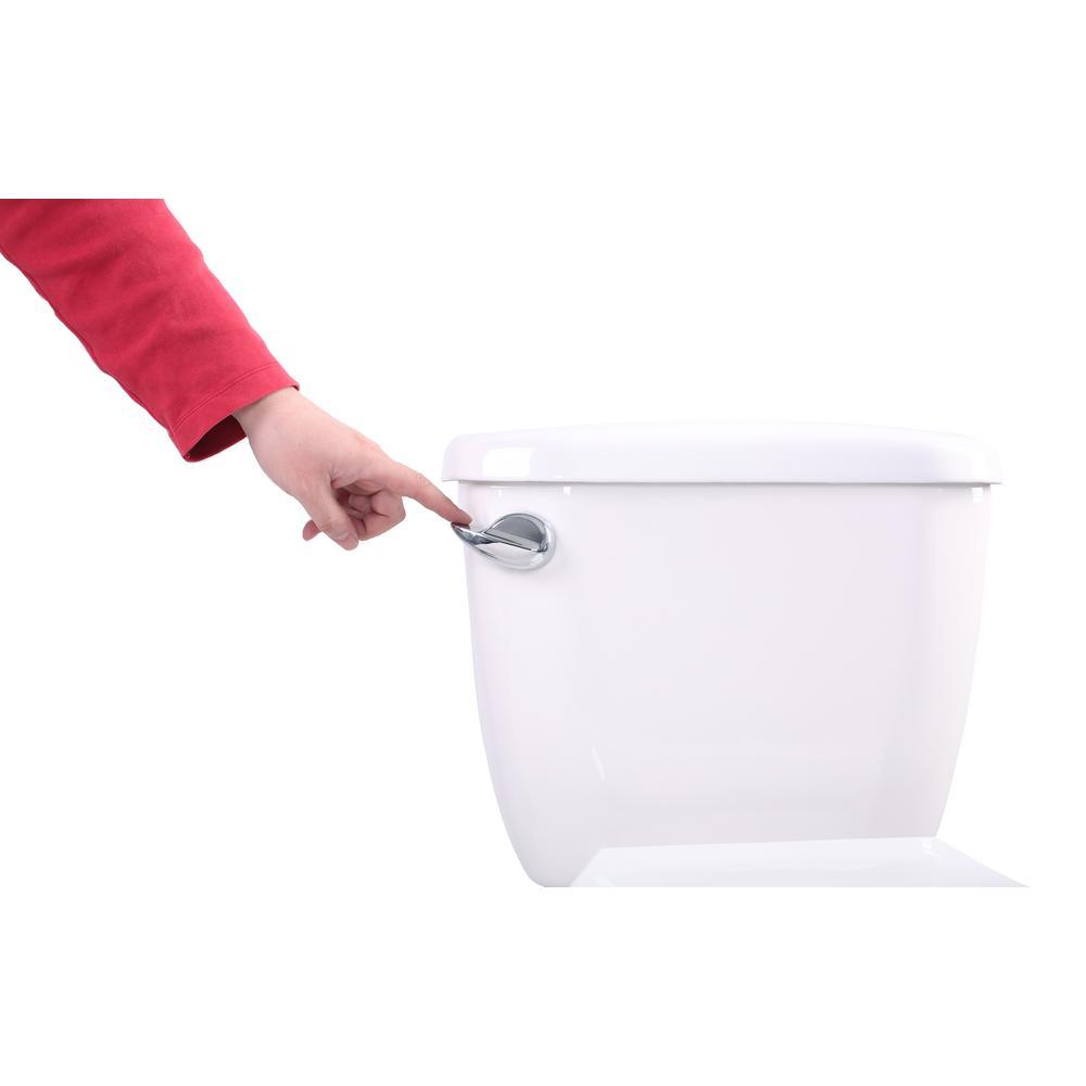 Author 2-piece 1.28 GPF Single Flush Elongated Toilet in White - Super Arbor