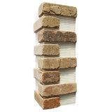 Brickwebb Rushmore Thin Brick Sheets - Corners (Box of 3 Sheets) 21 in x 15 in (5.3 linear ft.) - Super Arbor
