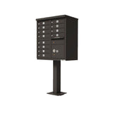 16-Mailboxes 1-Outgoing Mail Compartment 2-Parcel Lockers Pedestal Mount Cluster Box Unit - Super Arbor