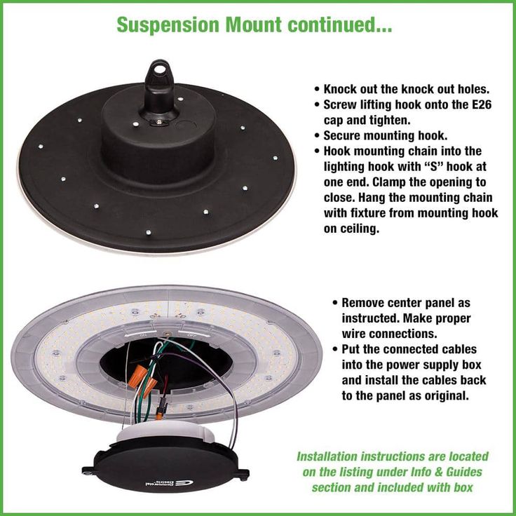Commercial Electric 12 in. 12000 Lumens 100-Watt Lightweight Round Integrated LED High Bay Light 120-277V Mounting Options Dimmable