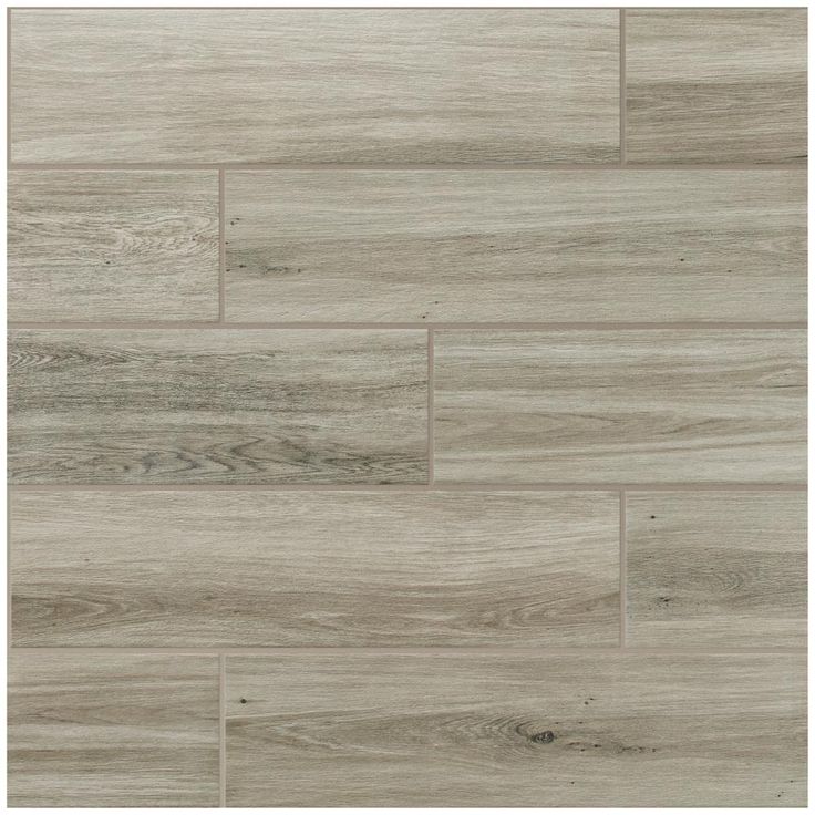 Daltile QuicTile 6 in. x 24 in. Perspective Grey Glazed Porcelain Locking Floor Tile (10.2 sq. ft. / case)