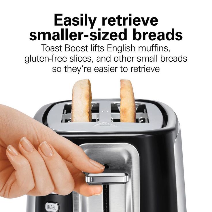 Sure Toast 800 W 2-Slice Stainless Steel Wide Slot Toaster