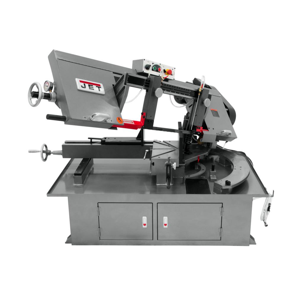 10 in. x 18 in. Metalworking Horizonal Dual Mitering Bandsaw, 1 HP, 230-Volt, 1Ph - Super Arbor