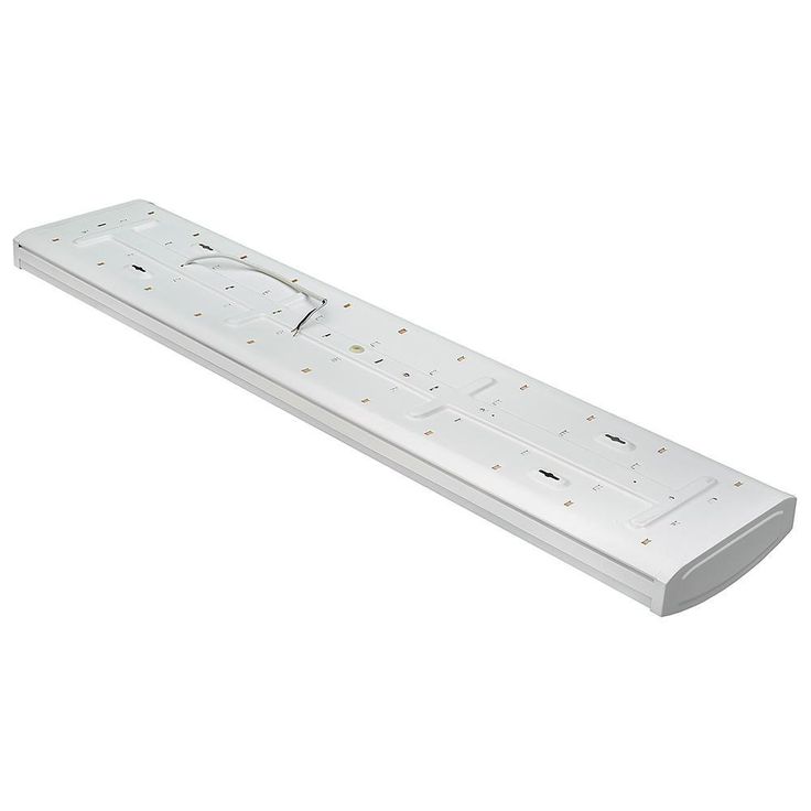 4 ft. High Output 5200 Lumens Integrated LED White Wraparound Light 4000K Bright White 120-277v Multi-Volt Direct Wire