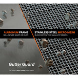 4 ft. L x 6 in. W Stainless Steel Micro-Mesh Gutter Guard (20-Pack) - Super Arbor