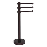 Allied Brass Vanity Top 3 Swing Arm Guest Towel Holder in Matte White