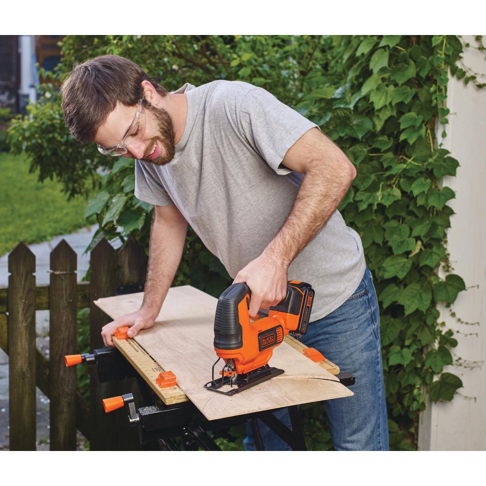 20-Volt MAX Lithium-Ion Cordless Jigsaw with 1.5 Ahr Battery and Charger - Super Arbor