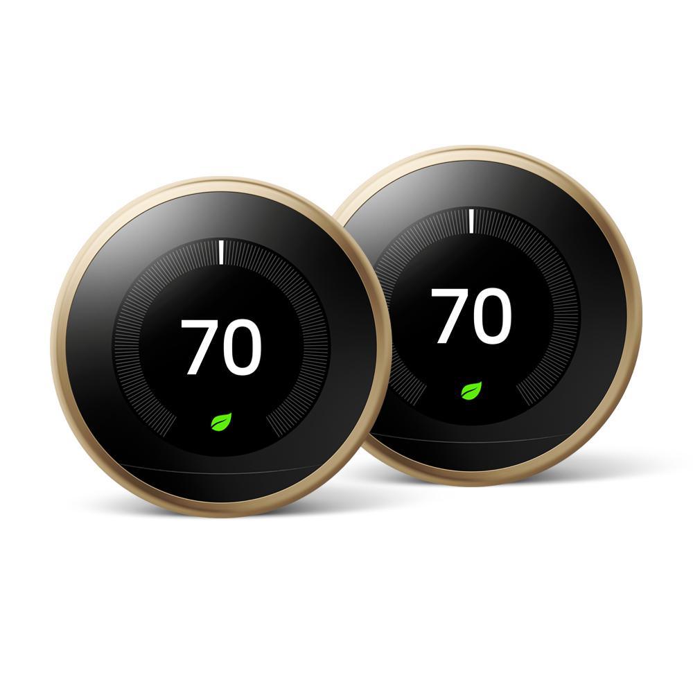 Nest Learning Thermostat 3rd Gen in Brass - Super Arbor