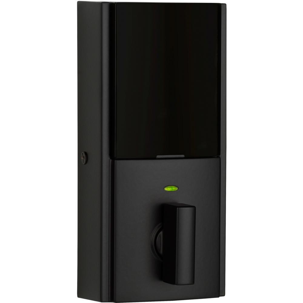Premis Contemporary Touchscreen Smart Lock Matte Black Single Cylinder Electronic Deadbolt Featuring SmartKey Security - Super Arbor