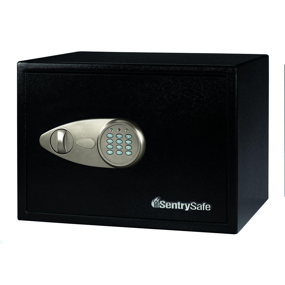 Security Safe 1.2 cu. ft. Electronic Lock with Override Key Safe - Super Arbor