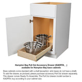 Hampton Assembled 30x34.5x24 in. Base Kitchen Cabinet in Unfinished Beech - Super Arbor