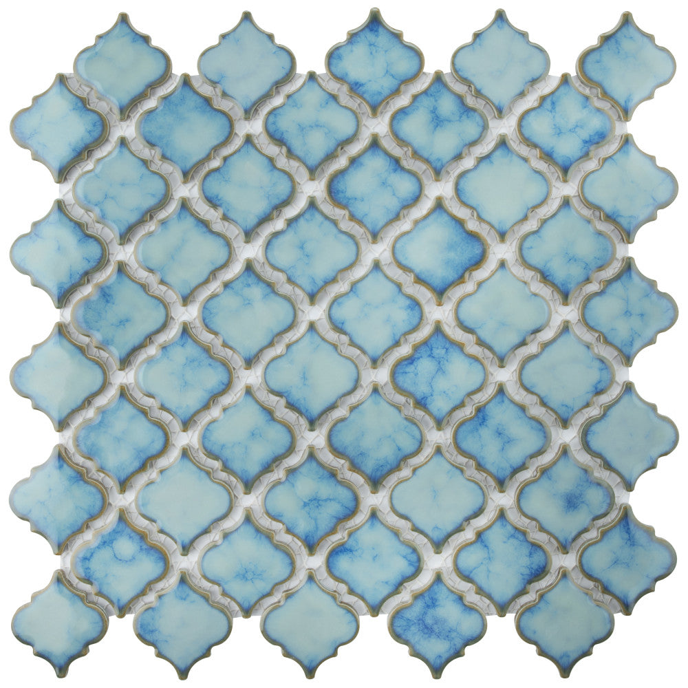 Merola Tile Hudson Tangier Marine 12 in. x 12 in. Porcelain Mosaic Tile (10.96 sq. ft. / Case)