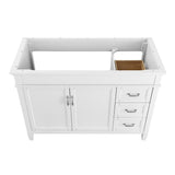 Ashburn 48 in. W x 21.75 in. D Vanity Cabinet in White - Super Arbor