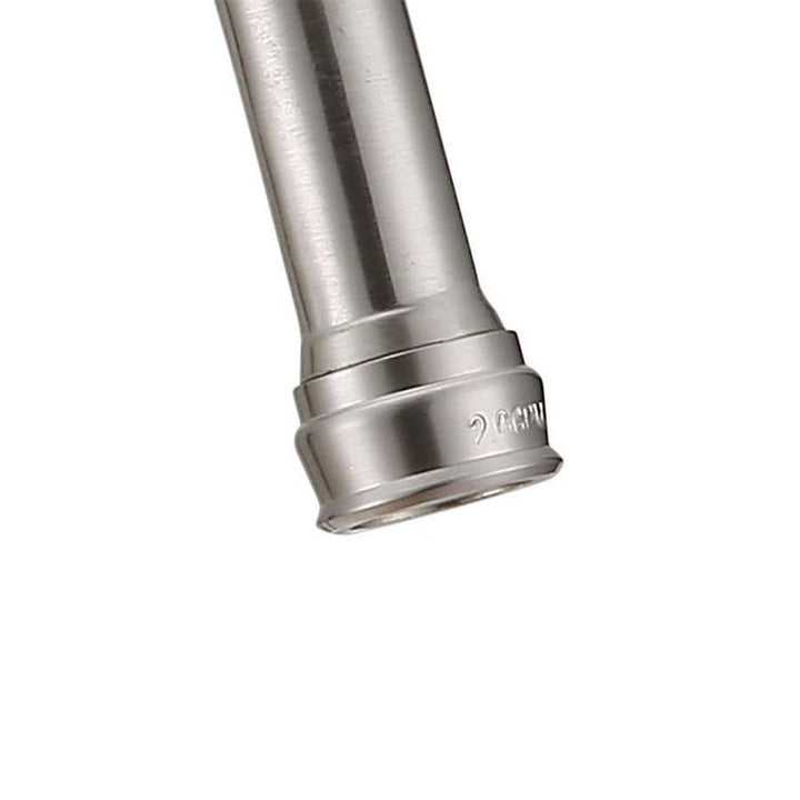 EZ-FLO Impressions Brushed Nickel 2-Handle Deck-Mount High-Arc Handle Kitchen Faucet (Deck Plate Included)