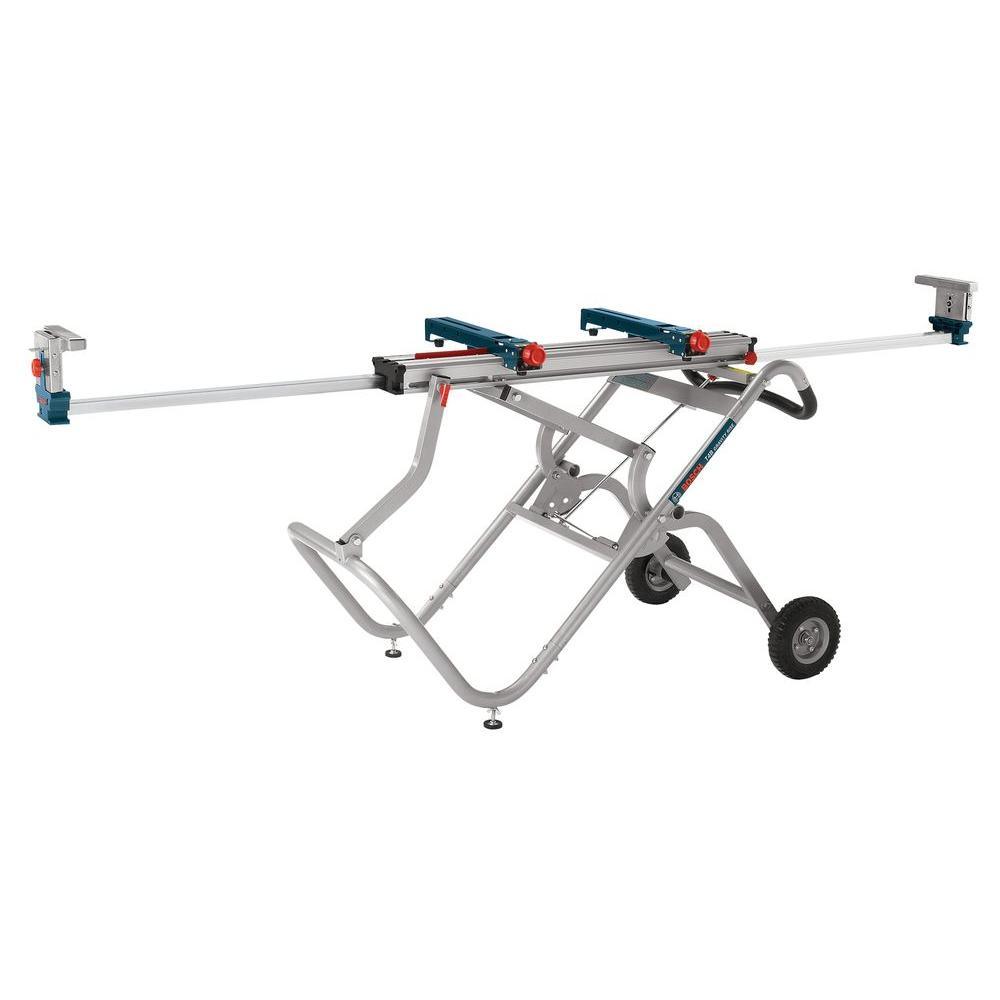 Portable Folding Gravity Rise Miter Saw Stand with Wheels - Super Arbor
