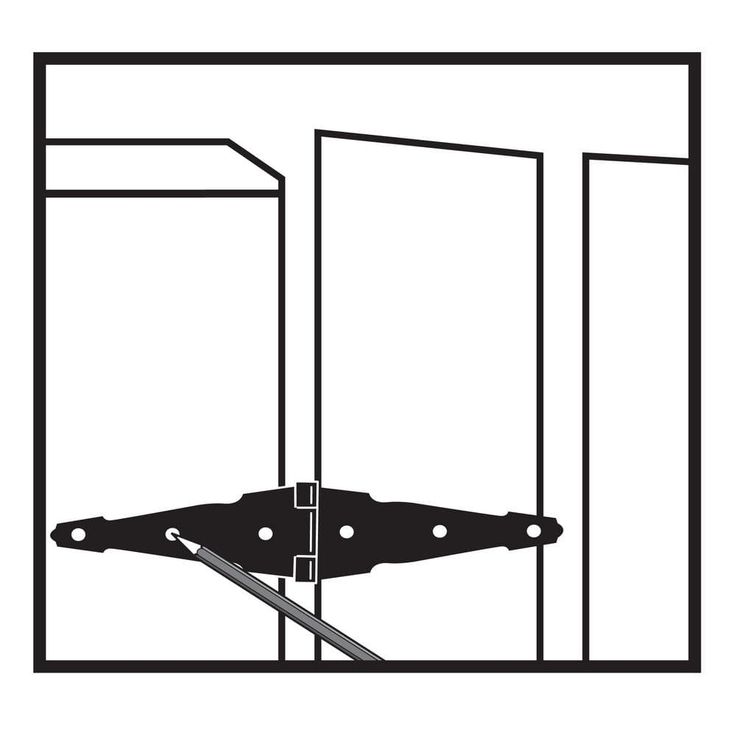 Everbilt 4 in. Black Heavy Duty Decorative Strap Hinge