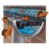 Pro FR 4 ft. Plastic Foam Filter Gutter Guard for 5 in. Half Round (8-Pack) - Super Arbor