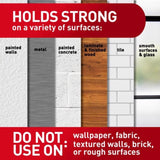 3M Command White Large Picture Hanging Strips, 16 lb Hold, 8 Pack (4 Pairs)