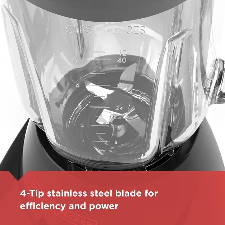 40 oz. 10-Speed Black Countertop Blender
