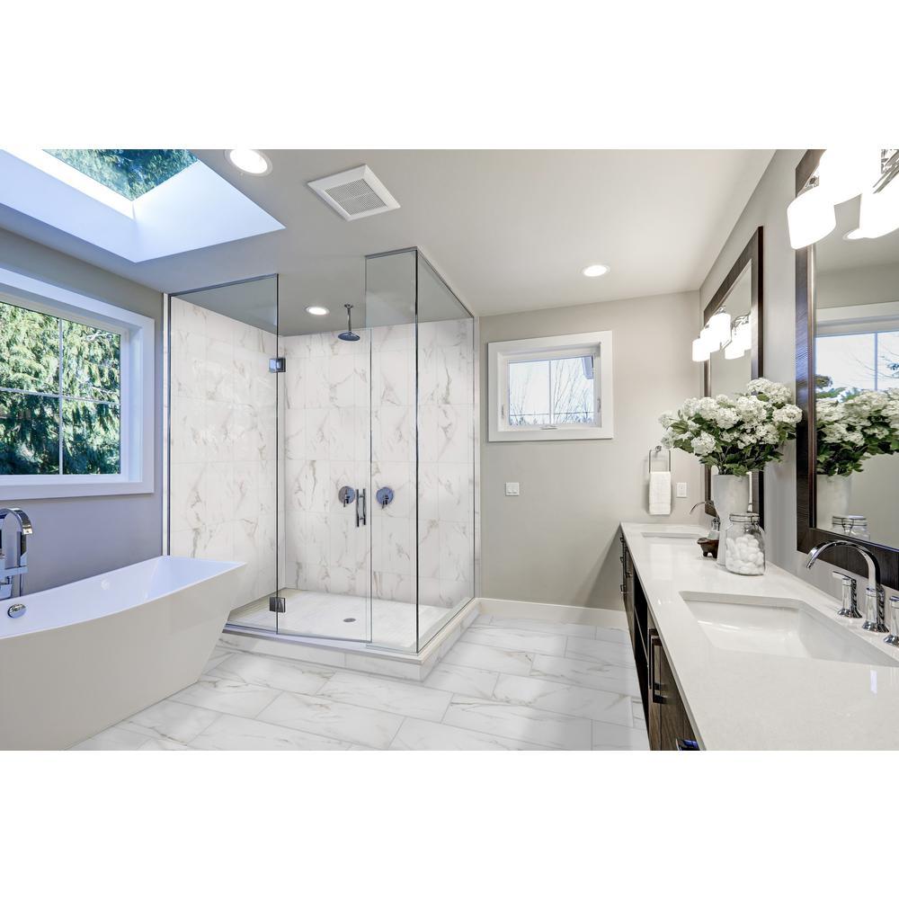 Michelangelo Calacatta Rectified 12 in. x 24 in. Porcelain Floor and Wall Tile (425.6 sq. ft. / pallet) - Super Arbor