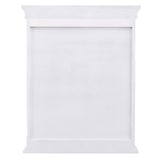 Strousse 24 in. W x 30 in. H Surface Mount Mirrored Medicine Cabinet in White - Super Arbor