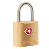 Brink's 22mm TSA Solid Brass Travel Padlock, 2-Pack