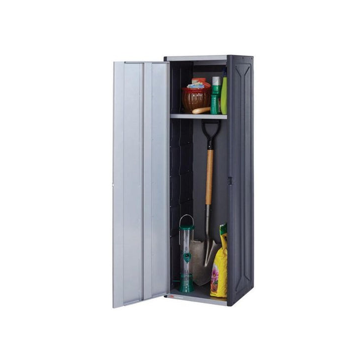 Rubbermaid FastTrack 14 x 16 x 56 In Garage Tool Locker Kit Rail Storage System