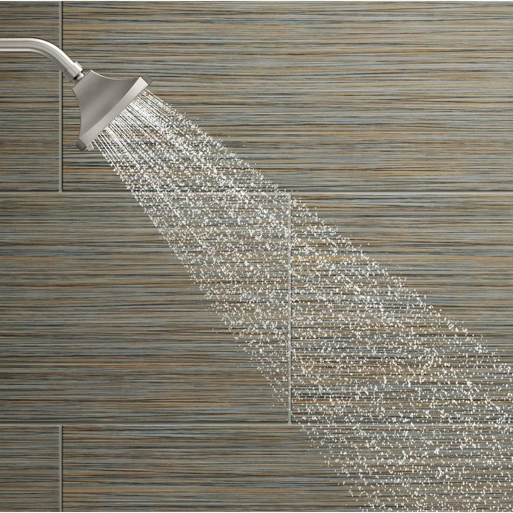 Rubicon 1-Handle 3-Spray Wall-Mount Tub and Shower Faucet in Brushed Nickel (Valve Included) - Super Arbor