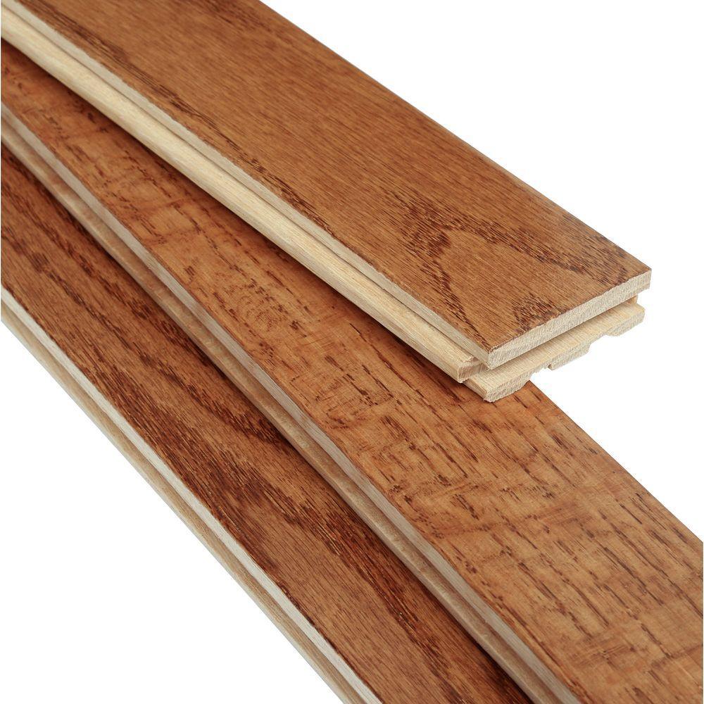 Bruce Laurel Gunstock Oak 3/4 in. Thick x 2-1/4 in. Wide x Varying Length Solid Hardwood Flooring (20 sq. ft. / case) - Super Arbor