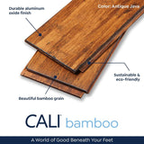 CALI (Sample) Fossilized Antique Java Bamboo Handscraped Waterproof Hardwood Flooring