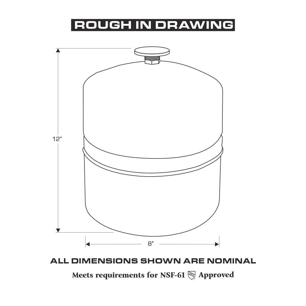 2 Gal. Thermal Expansion Tank - Super Arbor