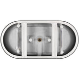 67 in. Acrylic Double Ended Flatbottom Non-Whirlpool Bathtub in Reddish Brown - Super Arbor