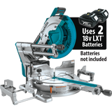 Makita 18V X2 LXT (36V) 12 in. Brushless Cordless Dual‑Bevel Sliding Compound Miter Saw with Laser, Tool‑Only