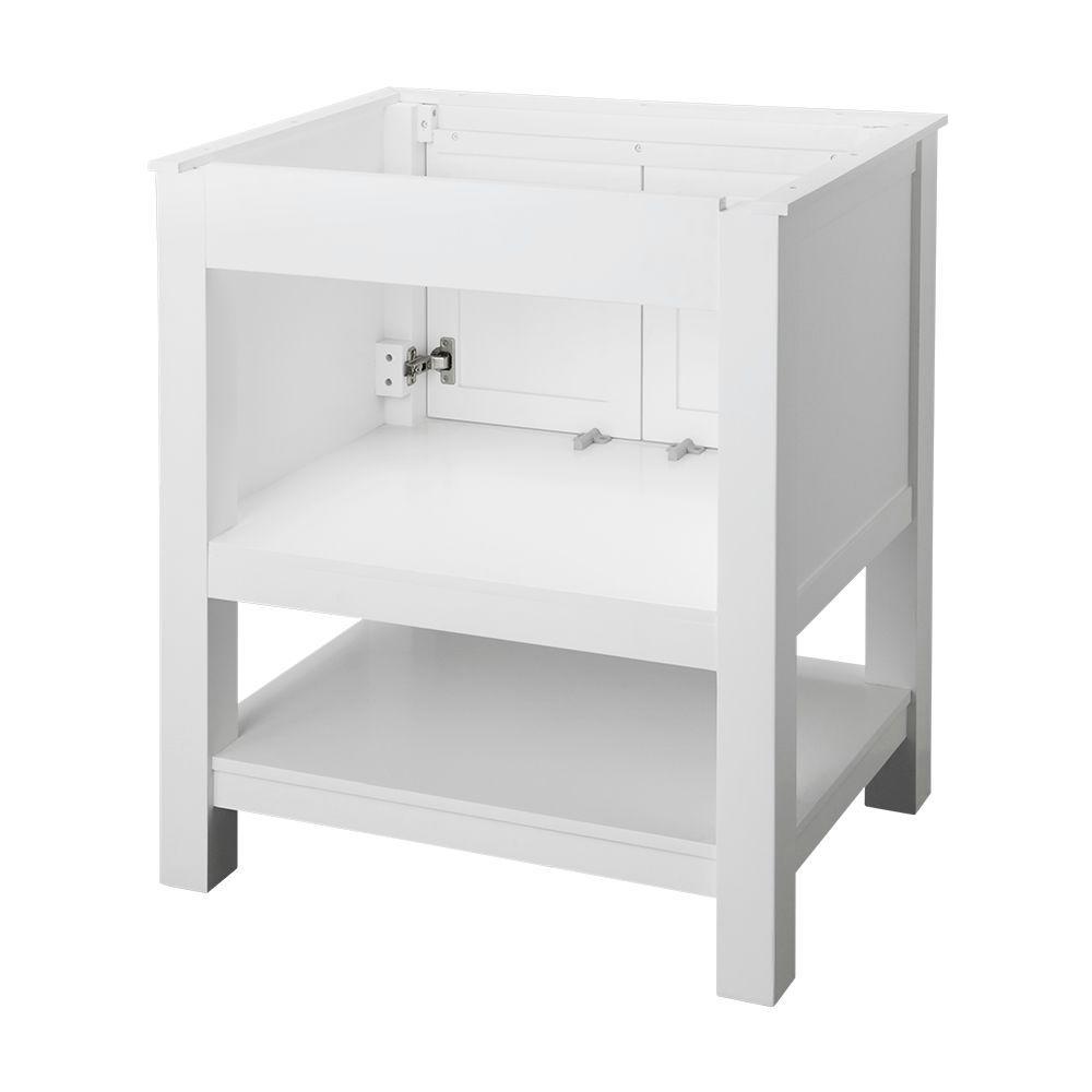 Gazette 30 in. W Bath Vanity Cabinet Only in White - Super Arbor