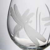 Dragonfly 14 oz. Clear Double Old Fashioned Glass (Set of 4)