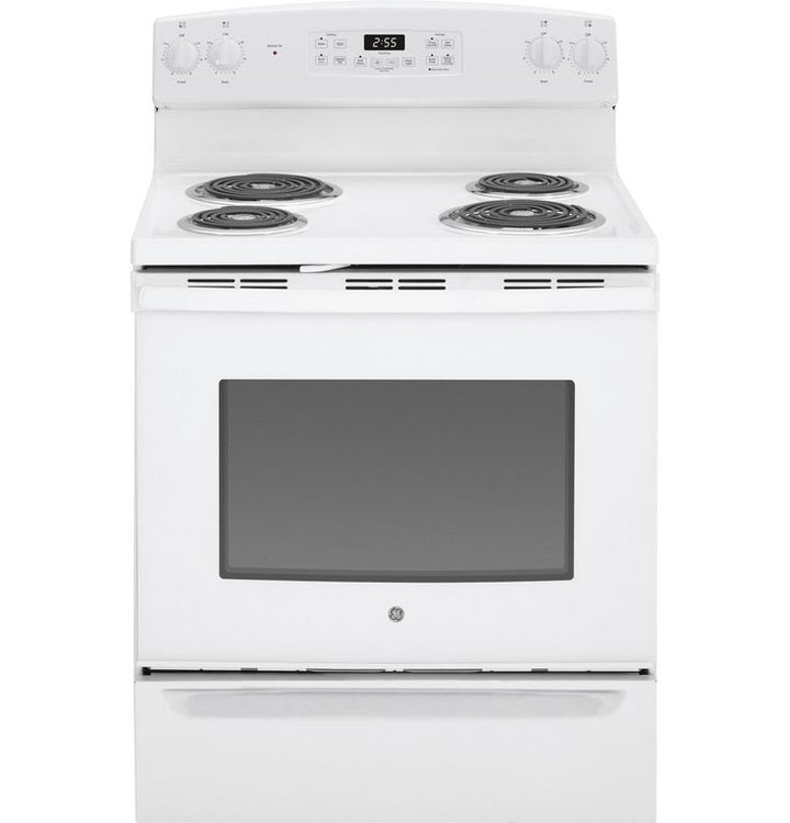 GE 30-in 4 Elements 5-cu ft Freestanding Electric Range (White)