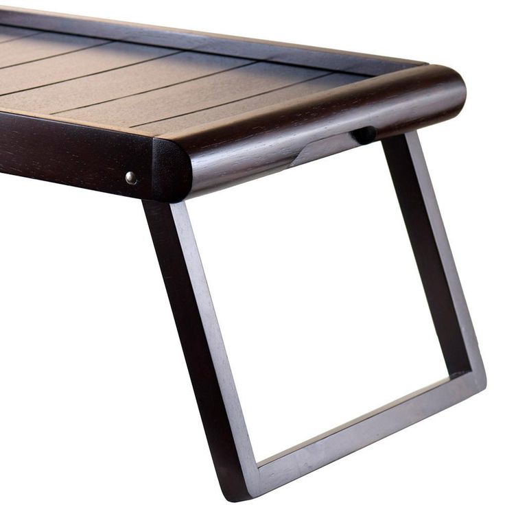 Elise Bed Tray U-Leg, Wainscoting Top