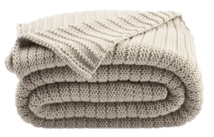 Safavieh Textures and Weaves Palewisper Cotton Throw