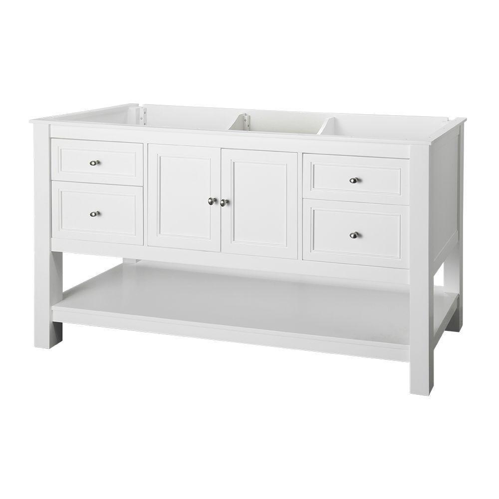 Gazette 30 in. W Bath Vanity Cabinet Only in White - Super Arbor