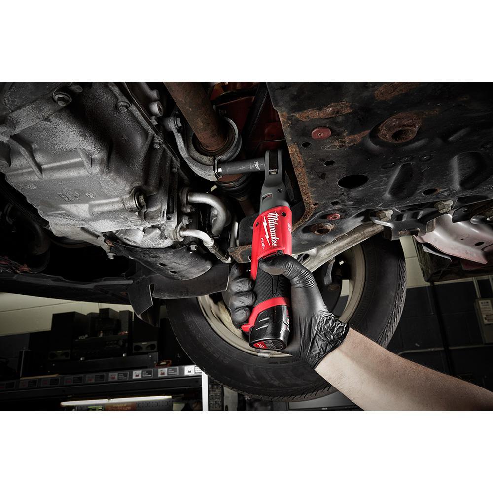 M12 FUEL 12-Volt Lithium-Ion Brushless Cordless 3/8 in. & 1/2 in. Ratchet Combo Kit with (1) 2.0Ah Battery & Charger - Super Arbor