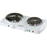 2-Burner 12 in. White Hot Plate with Temperature Control