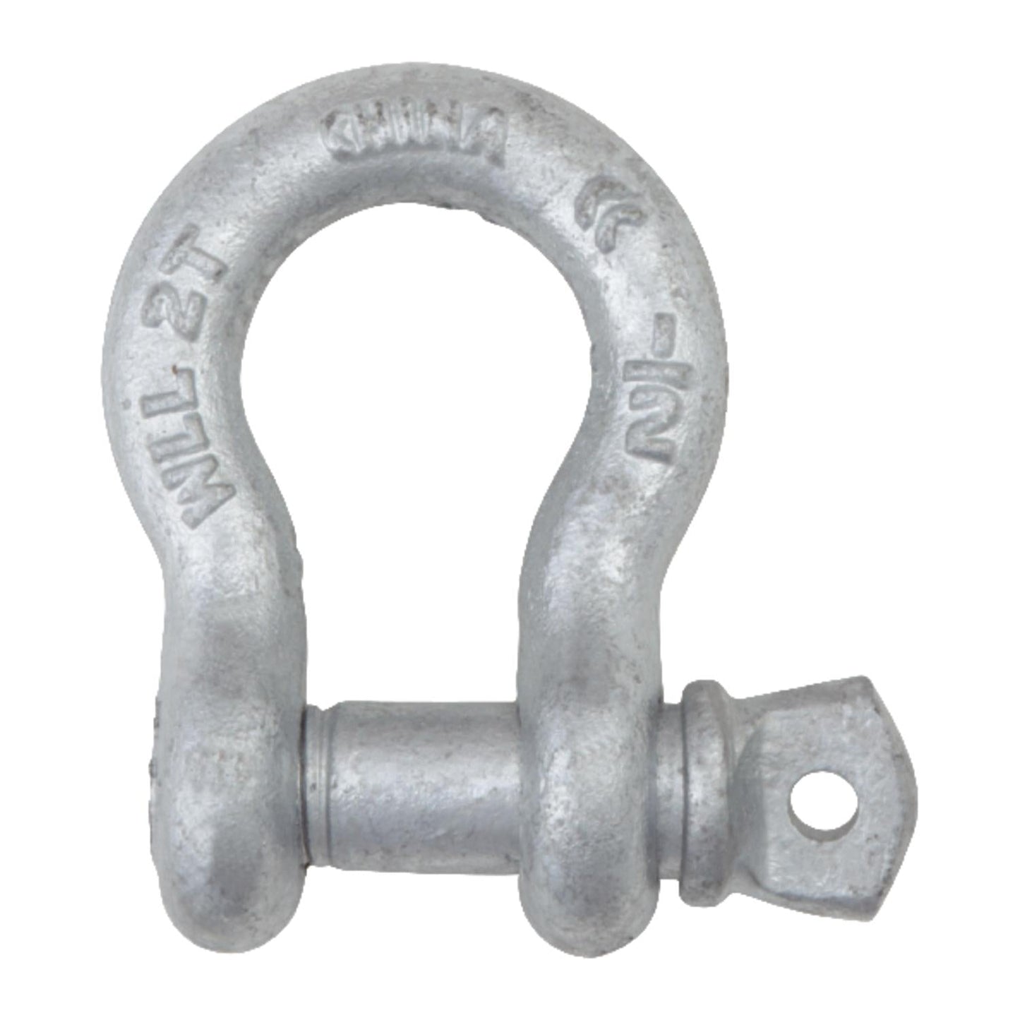 Campbell Galvanized Forged Steel Anchor Shackle, 1/2 in, 2 Ton WLL