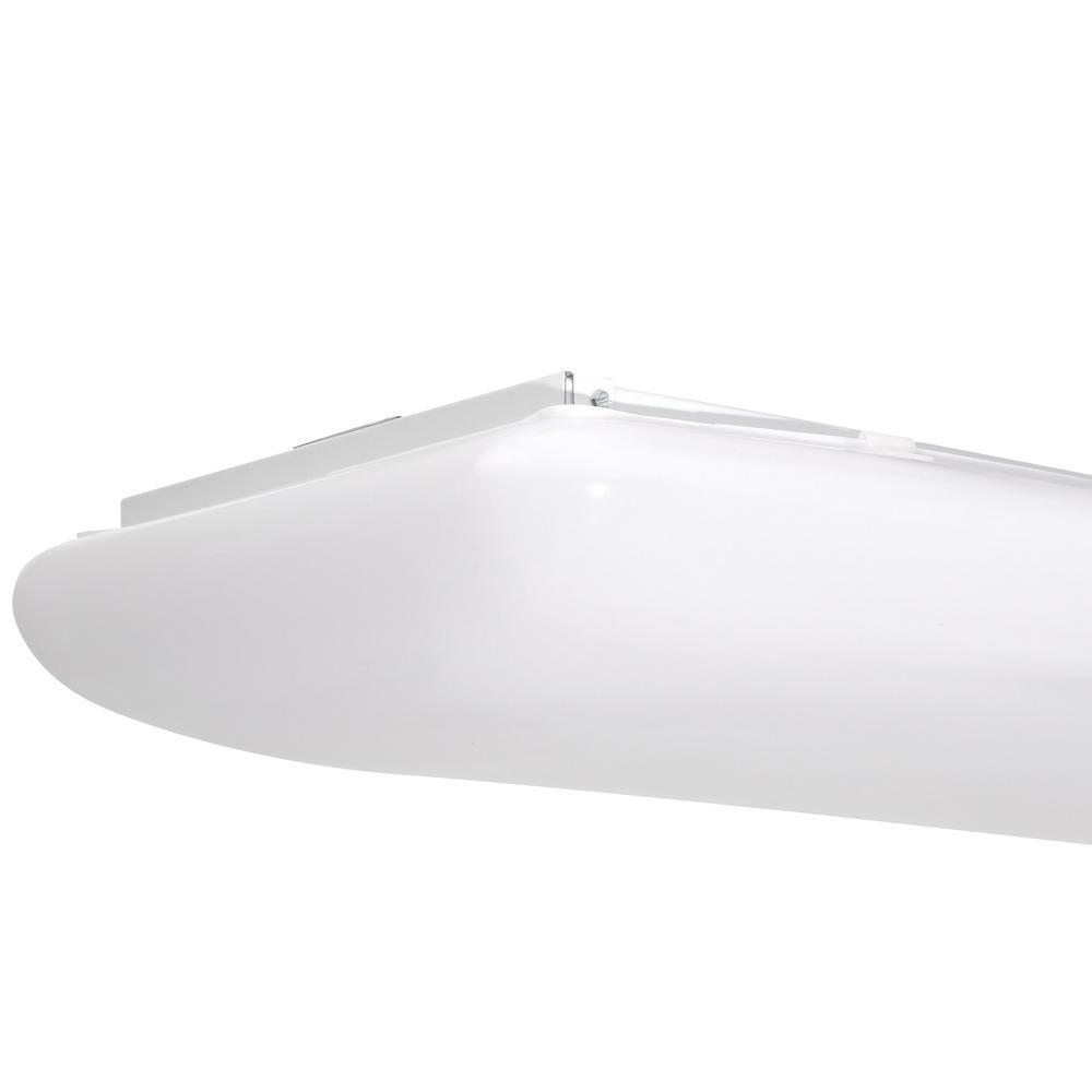 4-Light White Fluorescent Ceiling Light - Super Arbor